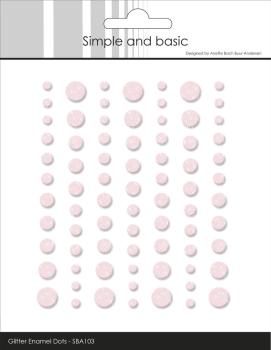 Preview: Simple and Basic - Glitter Enamel Dots "Light Pink"