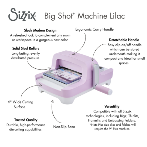 Sizzix - Big Shot Machine Only "Lilac" Limited Edition – Stanz- und Prägemaschine A5