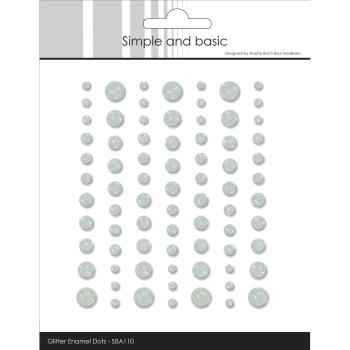 Simple and Basic - Glitter Enamel Dots "Eucalyptus"