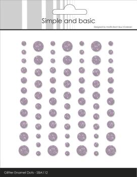 Preview: Simple and Basic - Glitter Enamel Dots "Heather"
