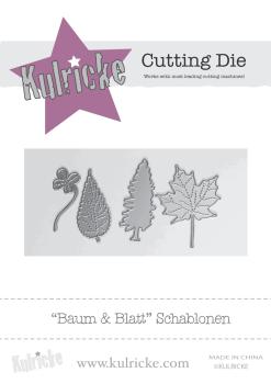 Kulricke Metall Stanzschablone Craft Die "Baum & Blatt"