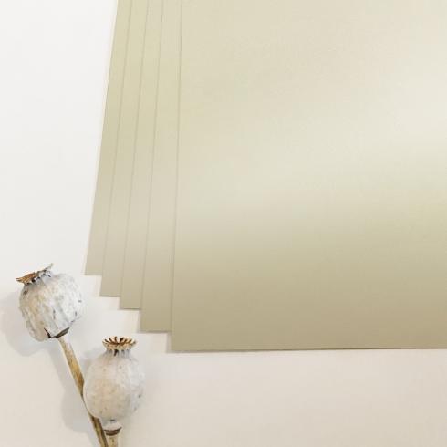 Cardstock "Metallic" 12"x12" 250g/m² (30,5 x 30,5cm) in metallic ivory