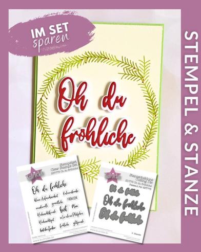 Bundle Kulricke Stempel "Oh du Fröhliche" & Stanze "Oh du Fröhliche"