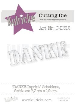 Kulricke "Danke" Inprint Stanze - Craft Die