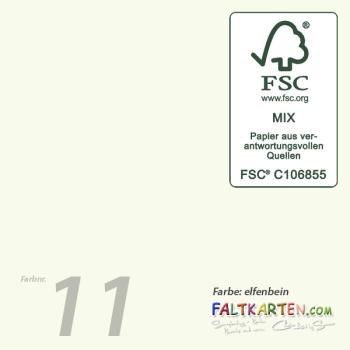 Cardstock "Premium" 12"x12" 240g/m² (30,5 x 30,5cm) in elfenbein