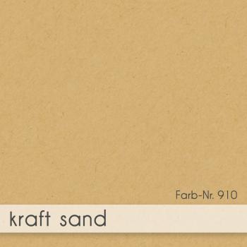 Faltkarte mit Briefumschlag DIN A5 in kraft sand