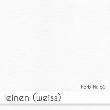Faltkarte DIN Lang mit Briefumschlag in leinen (weiss)