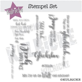 Kulricke Stempset "Glück #3" Clear Stamp