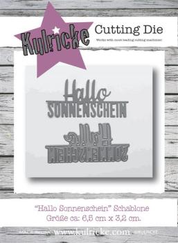 "Hallo Sonnenschein" Line Stanze