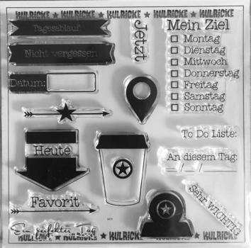 Plan Stempel Set mit Stanzen