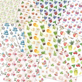 LaCreativ - Designpapier "Teeliebe" Paper Pack 6x6" - 24 Bogen