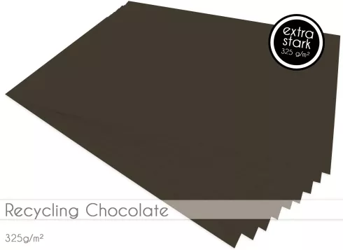 Kraftkarton 325g/m² DIN A4 in recycling chocolate