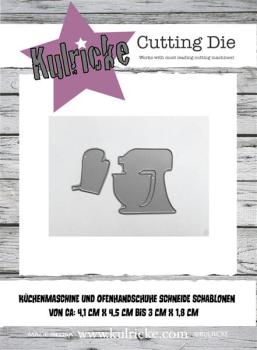 Küchenmaschine und Ofenhandschuh