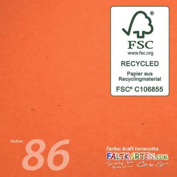 Cardstock 12"x12" 220g/m² (30,5 x 30,5cm) in kraft terracotta