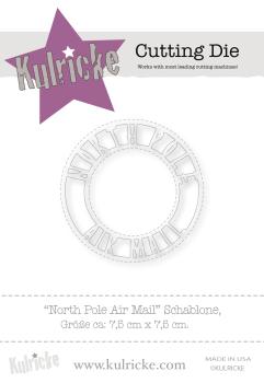 Kulricke Metall Stanzschablone Craft Die "North Pole Air Mail" 