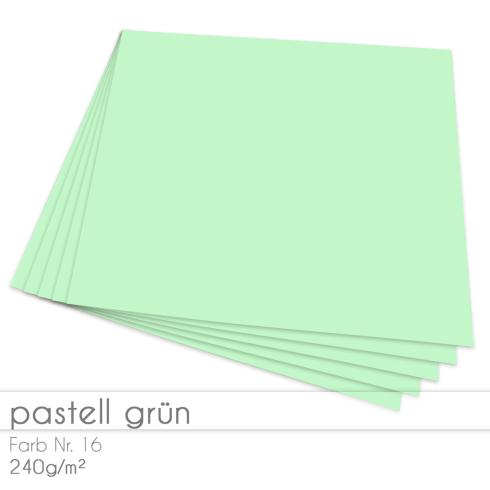 Cardstock 12"x12" 240g/m² (30,5 x 30,5cm) in pastell grün