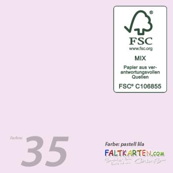 Cardstock 12"x12" 240g/m² (30,5 x 30,5cm) in pastell lila