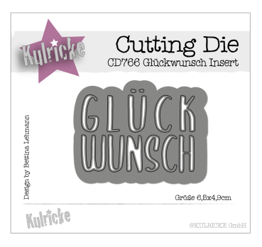 Kulricke Stanzschablone "Glückwunsch Insert" Craft Die