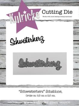 Kulricke "Schwesterherz" Stanze - Craft Die