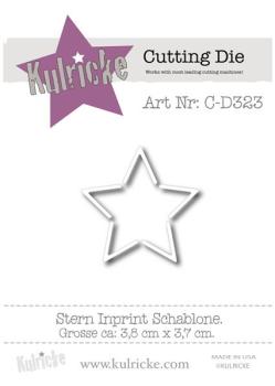 Kulricke Metall Stanzschablone Craft Die  "Stern Inprint"