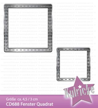 "Fenster Quadrat" Insert Stanze - Craft Die