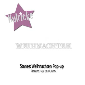 Kulricke Metall Stanzschablone Craft Die "Weihnachten Pop-up"