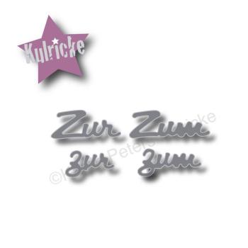 "Zur & Zum" 2  Set Stanzen