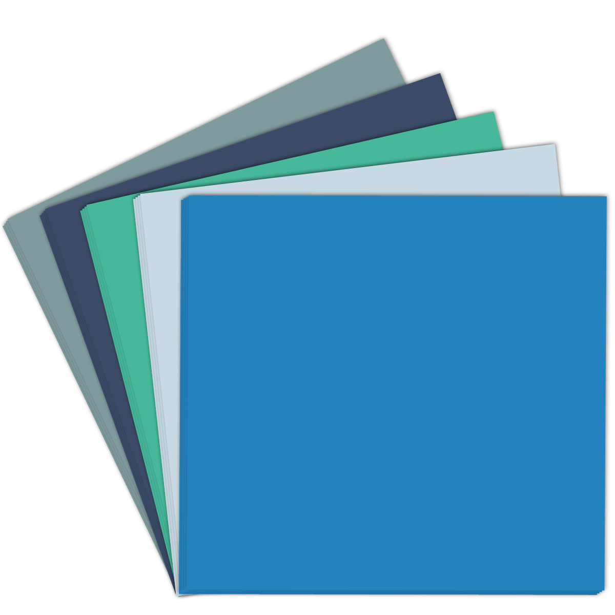 Cerulean Blue Cardstock - 12 x 12/ 30,5 cm x 30,5 cm - 65lb Cover / 176gsm  - 25 Sheets - Clear Path Paper : : Arts & Crafts