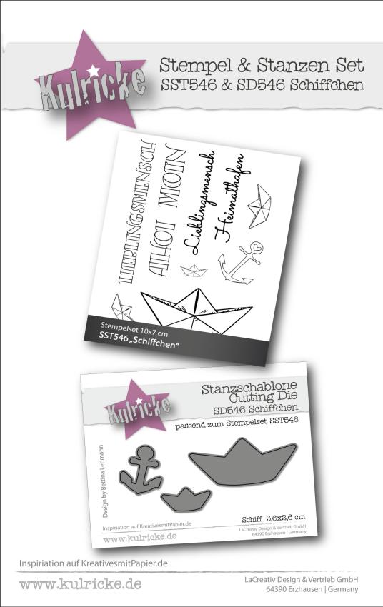 Bundel Stempelset & Stanze "Schiffchen"
