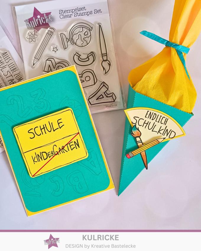 Kulricke Stempel "Zum Schulstart" Clear Stamp