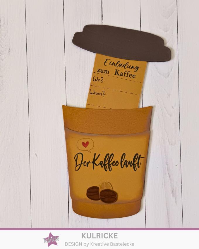 Kulricke Stanzschablone "Kaffee to Go Aufleger" Craft Die