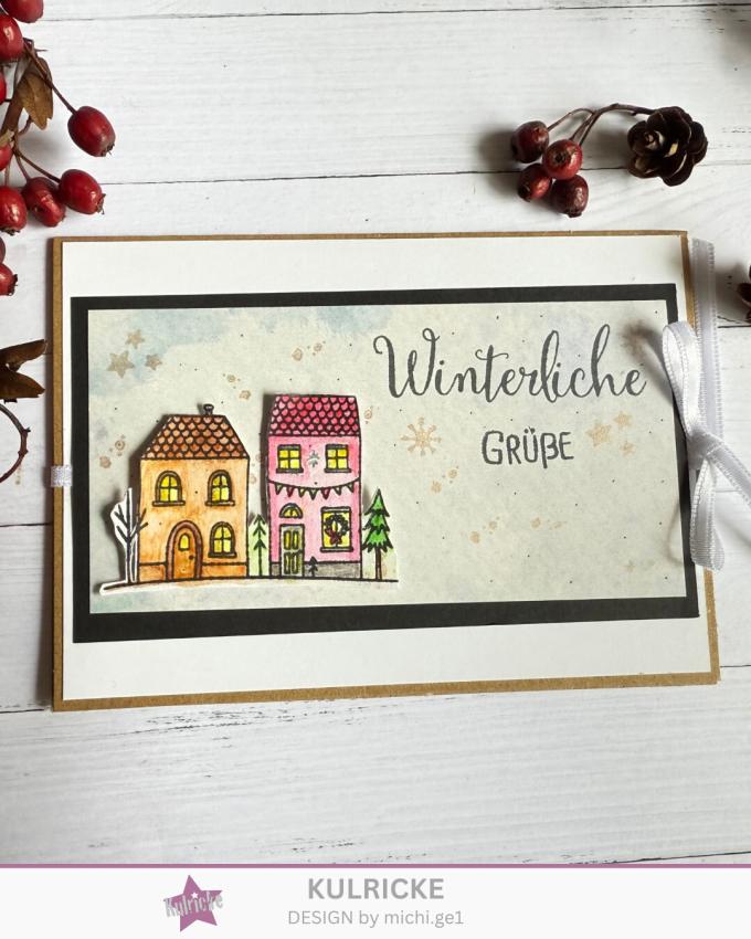 Kulricke Stempel "Winterhäuschen" Clear Stamp