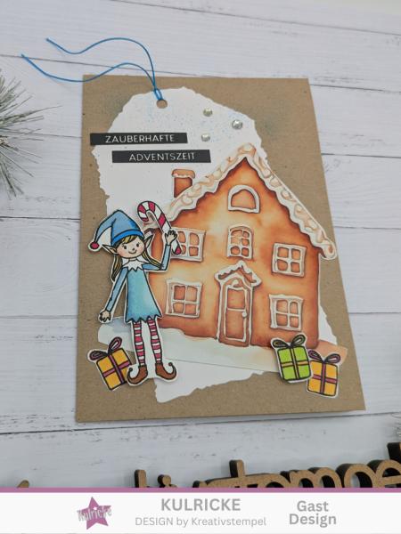 Kulricke Stempel "Nikki die Weihnachtselfe" Clear Stamp