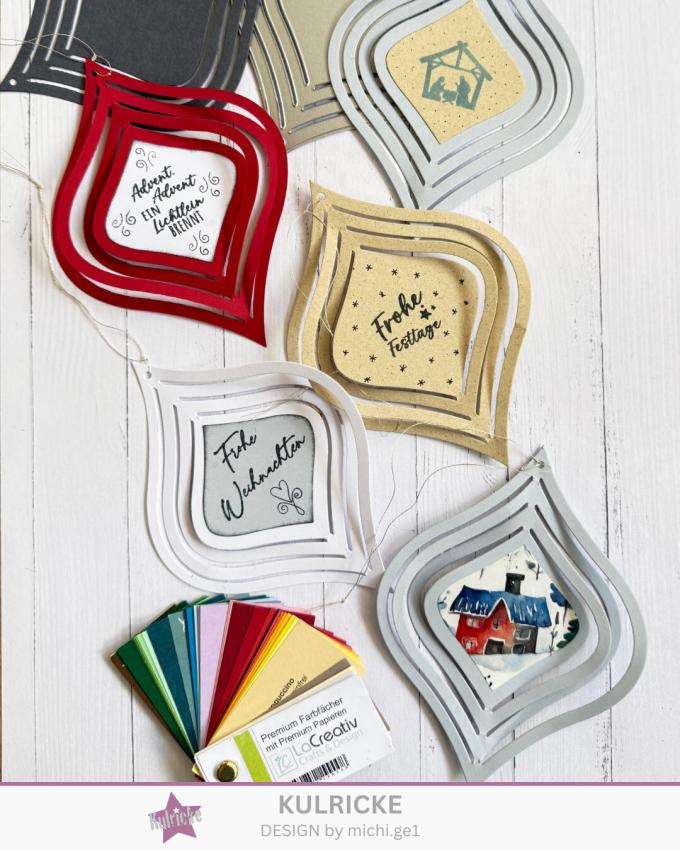 Kulricke Stanzschablone "Ornament Anhänger 3D" Craft Die 