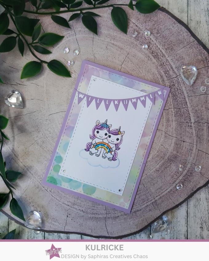 Kulricke Stanzschablone "Wimpelkette Willkommen " Craft Die