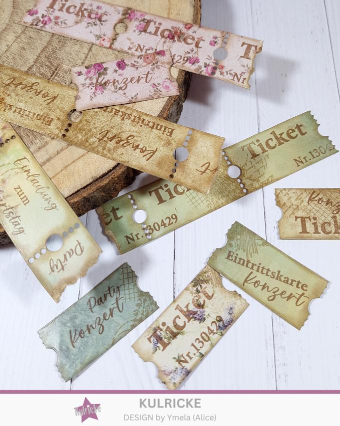 Kulricke Stempel "Ticket für Dich" Clear Stamp