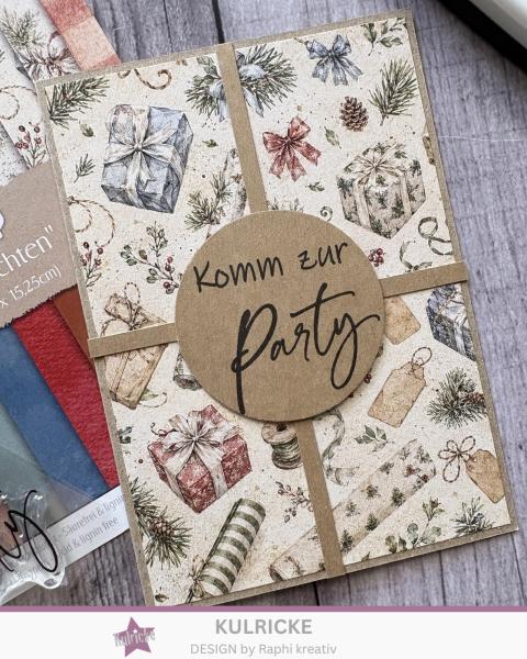 Kulricke Stempel "Geburtstag, wir feieren Wortzauber 10x10cm Clear Stamp