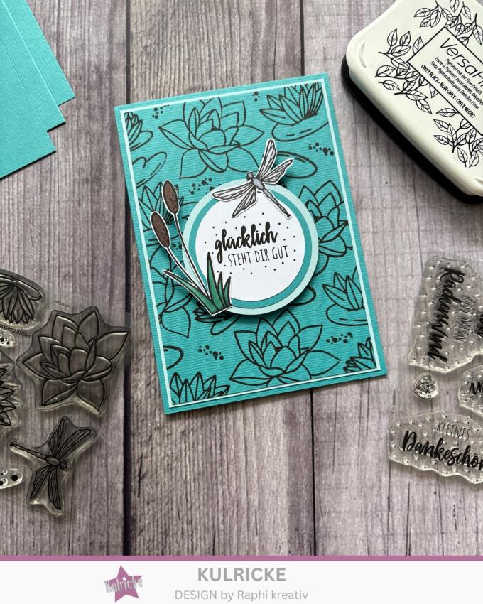 Kulricke Stempel "Seerosenzauber" Clear Stamp