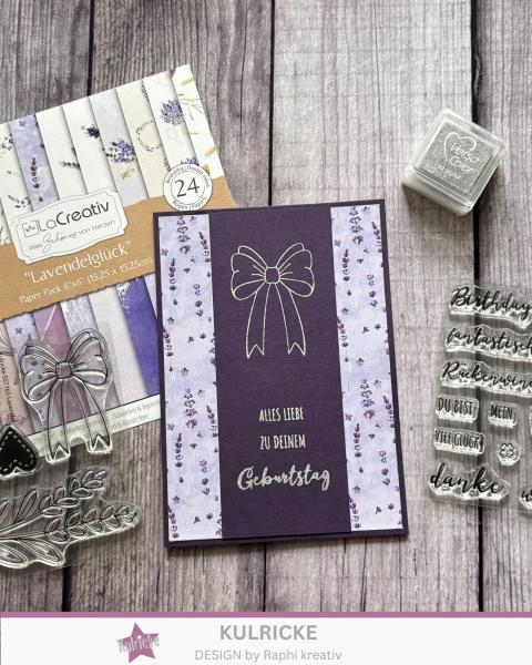 Kulricke Stempel "Lavendelliebe" Clear Stamp
