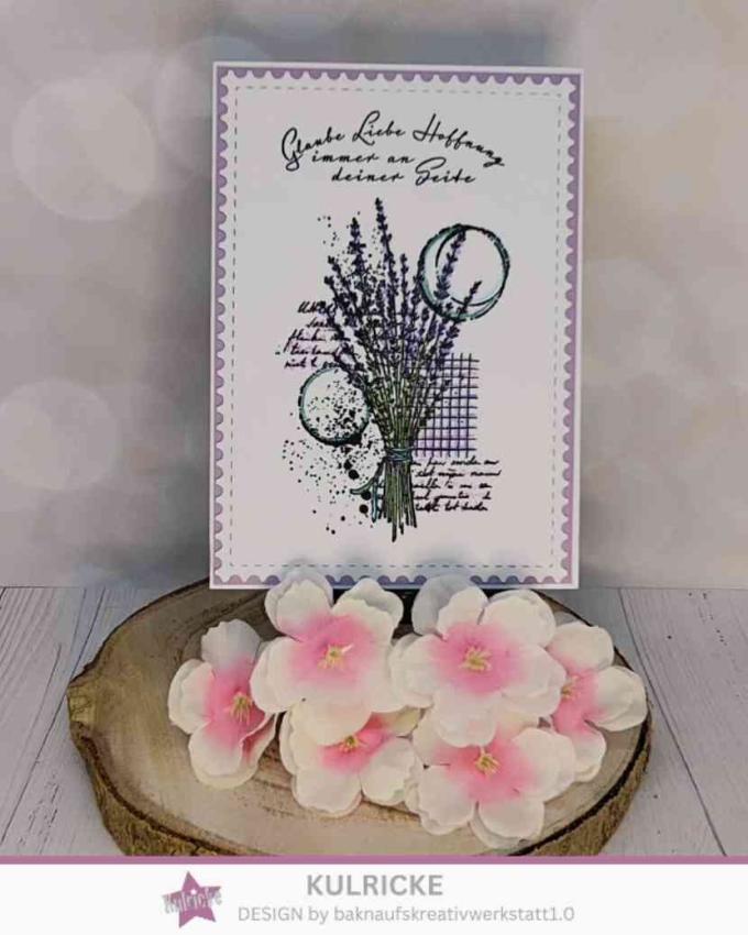 Kulricke Hintergrundstempel "Lavendel Hintergrund" Clear Stamp