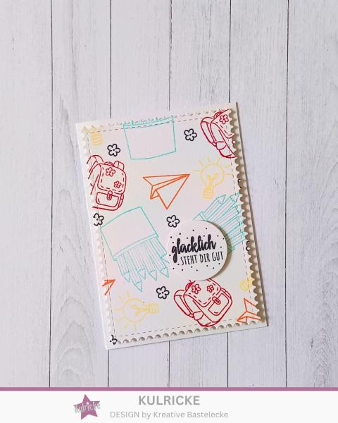 Kulricke Stempel "Endlich Schule" Clear Stamp
