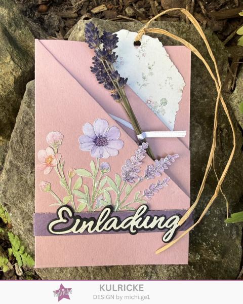 Kulricke Stanzschablone "Einladung mit Schatten" Craft Die 