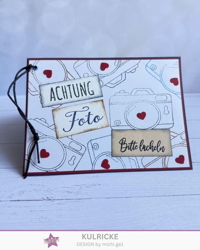 Kulricke Stempelset "Achtung Foto "  A7 Clear Stamp