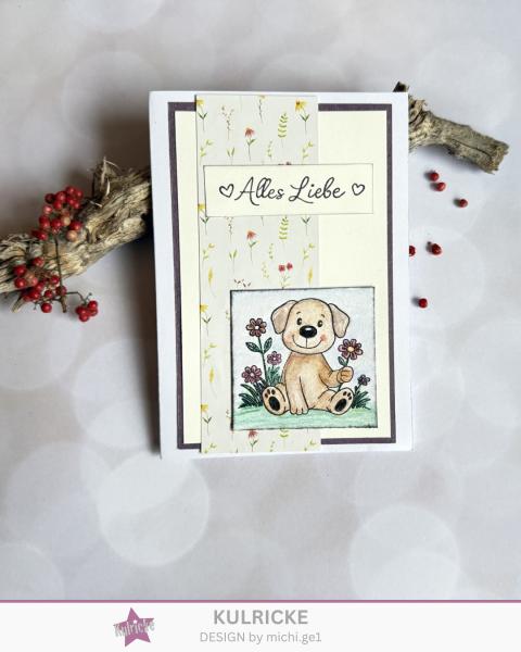 Kulricke Stempelset "Schnüffelblumen" Clear Stamp