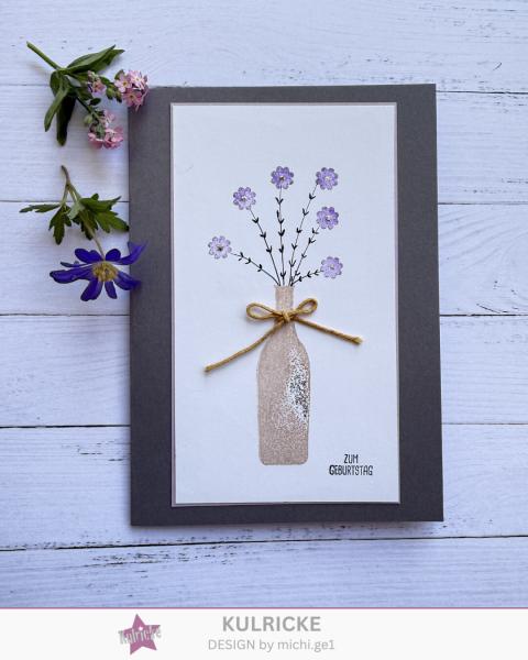 Kulricke Stempel "Prost & Alles Gute" 10x10cm Clear Stamp