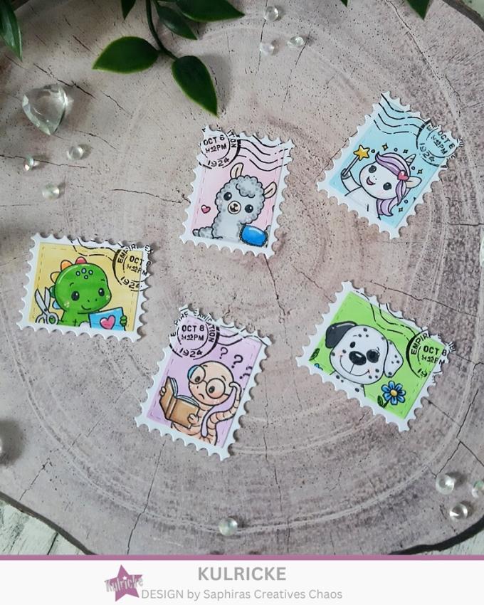 Kulricke Stanzschablone "Briefmarken Mix" Craft Die 