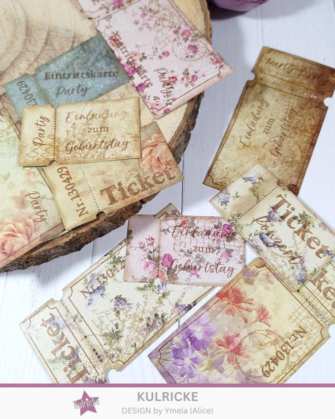 Kulricke Stempel "Ticket für Dich" Clear Stamp