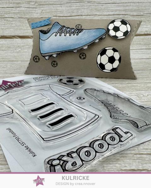 Kulricke Stempel "Fussball" 10x10cm Clear Stamp