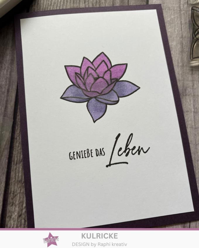 Kulricke Stempel "Seerosenzauber" Clear Stamp