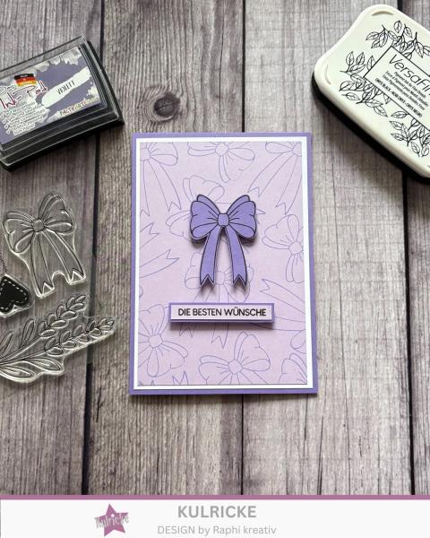 Kulricke Stempel "Lavendelliebe" Clear Stamp